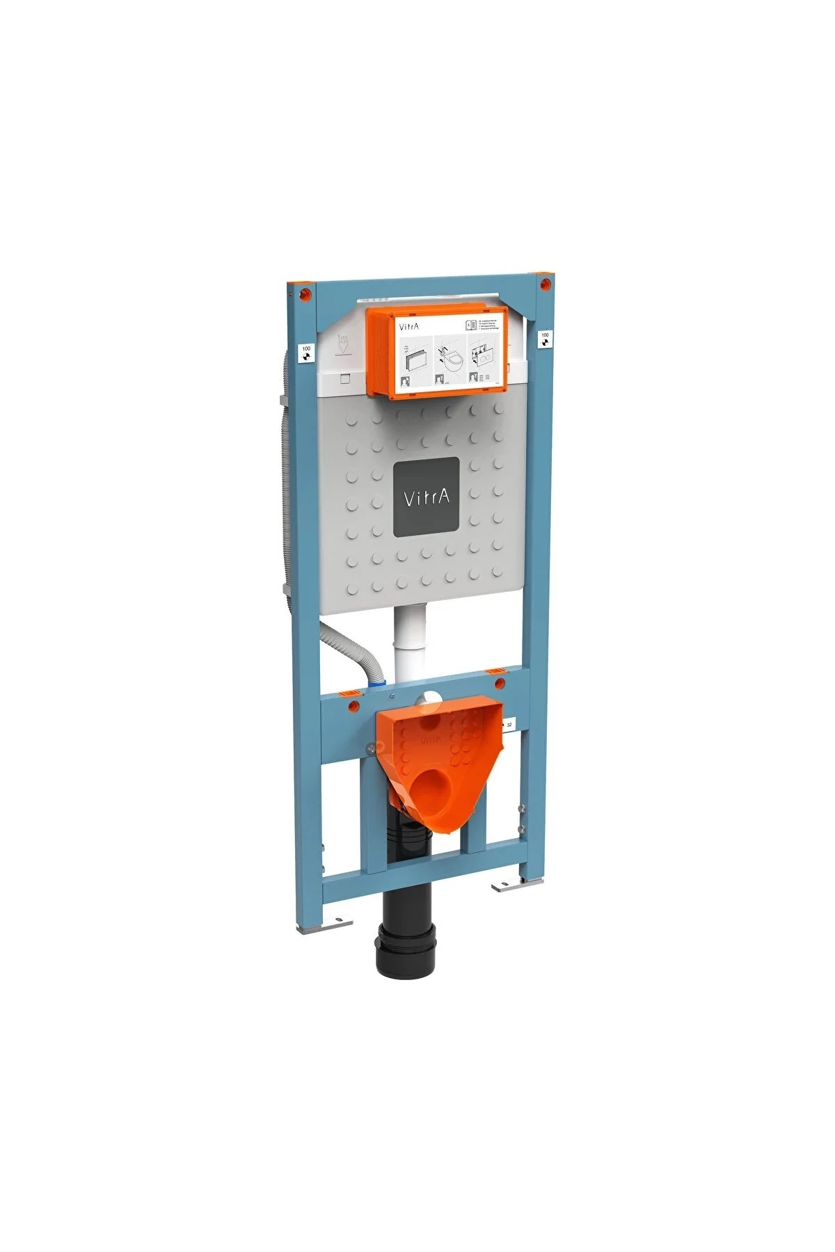 Gömme Rezervuar Alçıpan Duvar İçi Uygulamalı Set, 3/6 Litre 762-4800-01