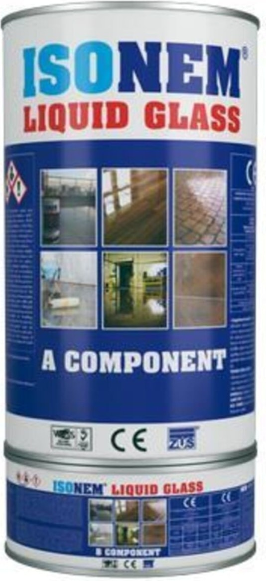 Şeffaf Sıvı Cam Su Yalıtım Kaplaması - Yüksek Kimyasal ve Fiziksel Dayanıklılıkta Epoksi, 4 Kg
