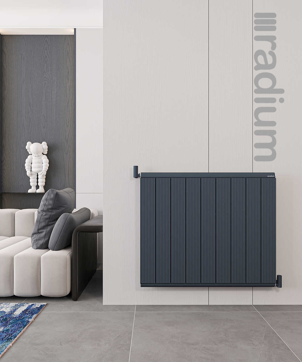 Alüminyum Radyatör 600X600 mm Nilüfer Antrasit