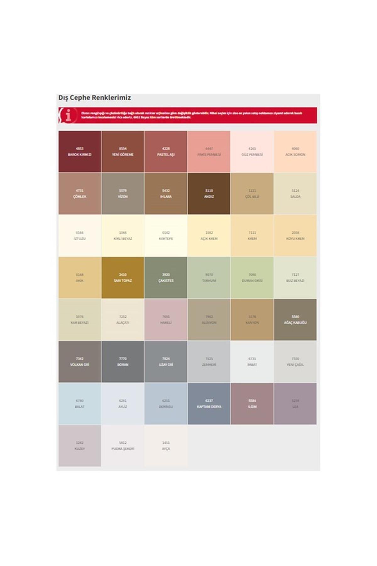 Teknotex Dış Cephe Boyası Teflonlu 5432 Ihlara 7,5 Lt