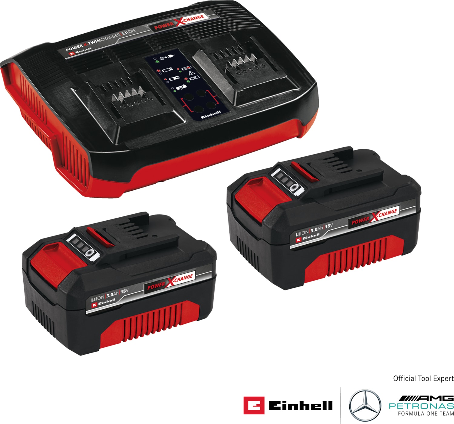 EİNHELL 18V 2x3,0 Ah PXC Twincharger Kit & Akü & Şarj Cihazı