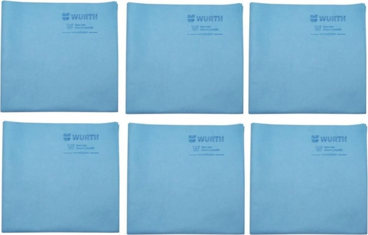 38X60 cm Sentetik Güderi Bez Mavi 130 gr 6 Adet