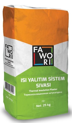 Fawori Isı Yalıtım Sistem Sıvası Gri 25 kg