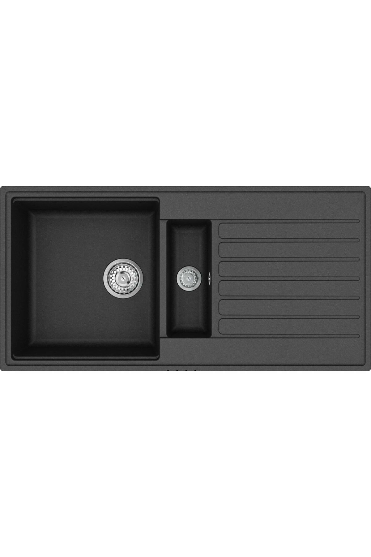 115380001- Cliff 60 B-tq 1½b 1d Siyah Granit Eviye