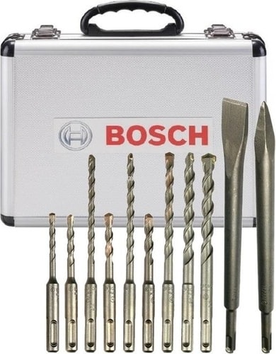 BOSCH Gbh 2-26 Dre Profesyonel Kırıcı-Delici Matkap 800 W +  Sds-Plus Matkap Ucu ve Keski Seti 11'li