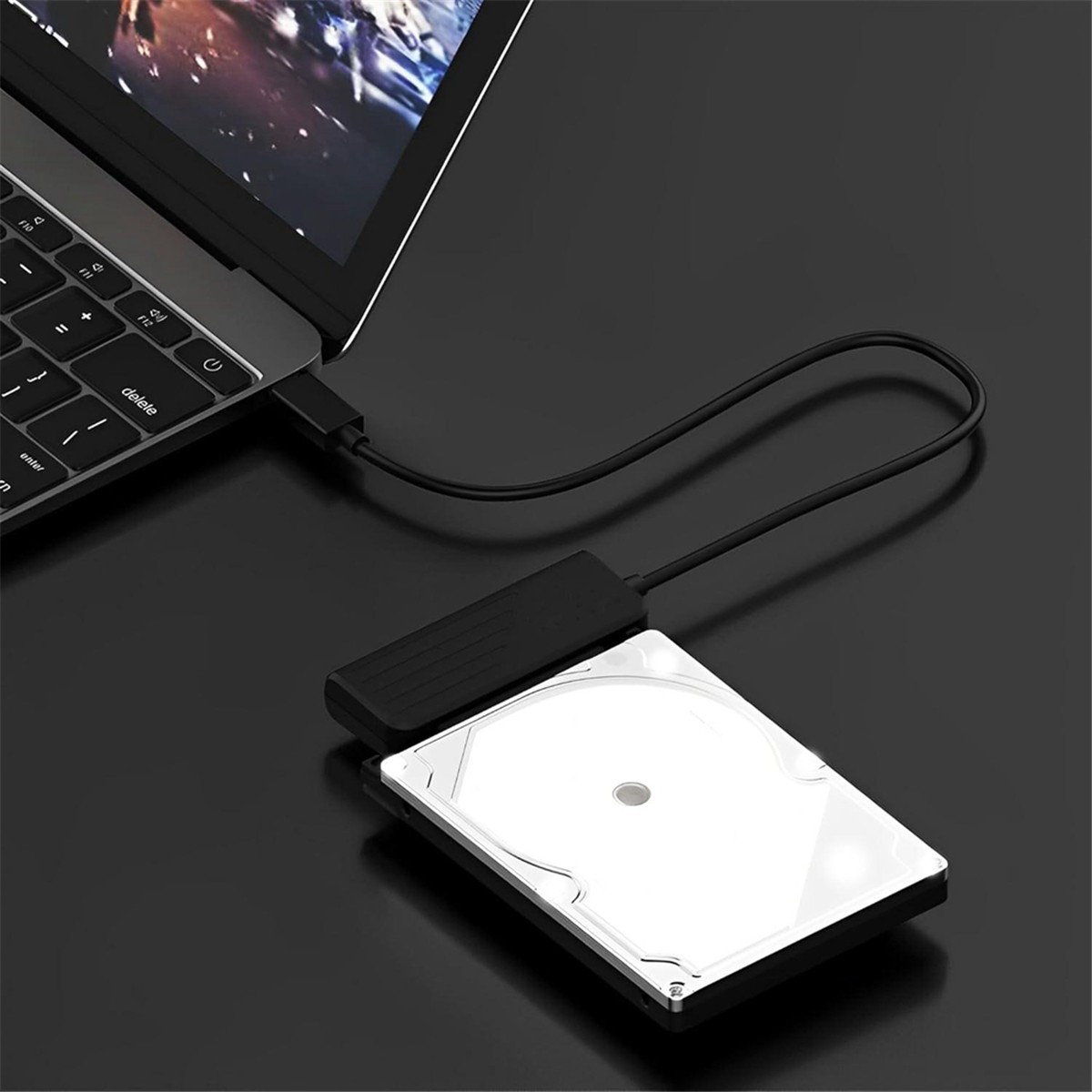SSD Sabit Sürücü Adaptörü Için Type-C - Sata Kablosu 2,5 Inç HDD ve SSD Adaptörü Için USB 3.1 - Sata Iıı Uyumlu (Yurt Dışından)