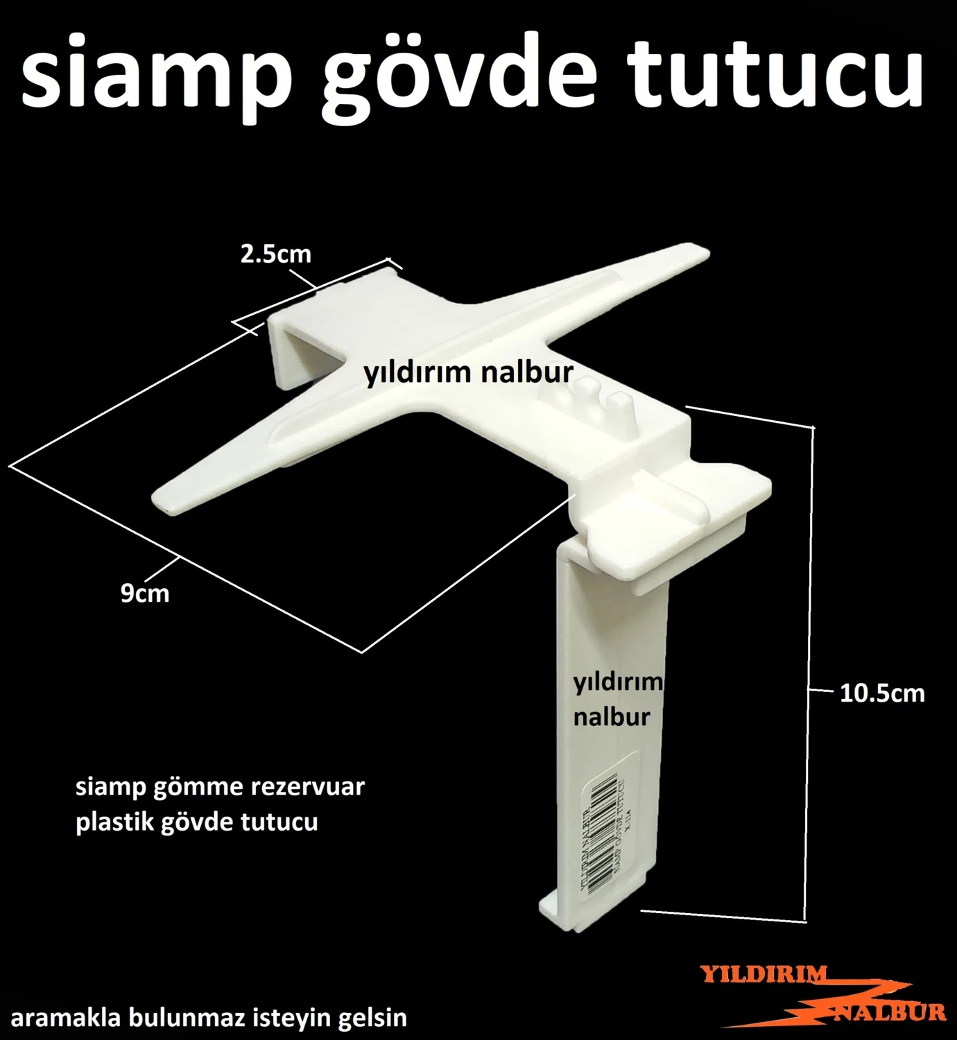 Siamp Gömme Rezervuar Gövde Tutucu Plastik Destek Aparatı