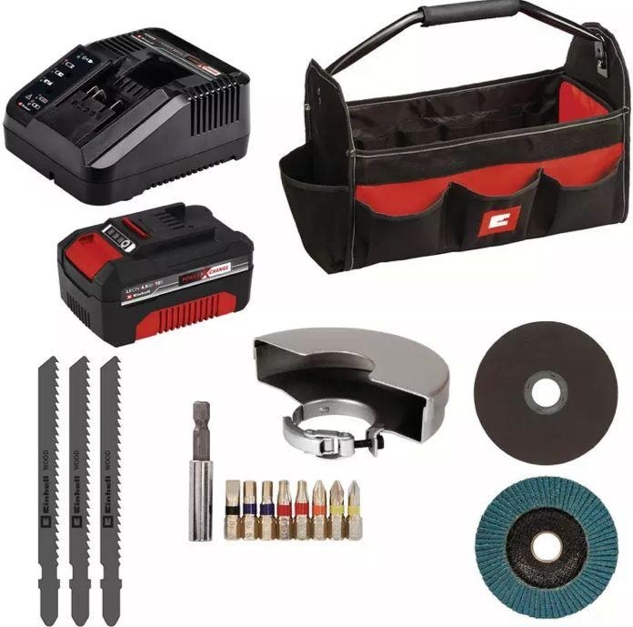 EİNHELL Te-Tk 18/3 Li Kit (Js+Cd+Ag) Akülü Combo Alet Seti 1x4,0 Ah