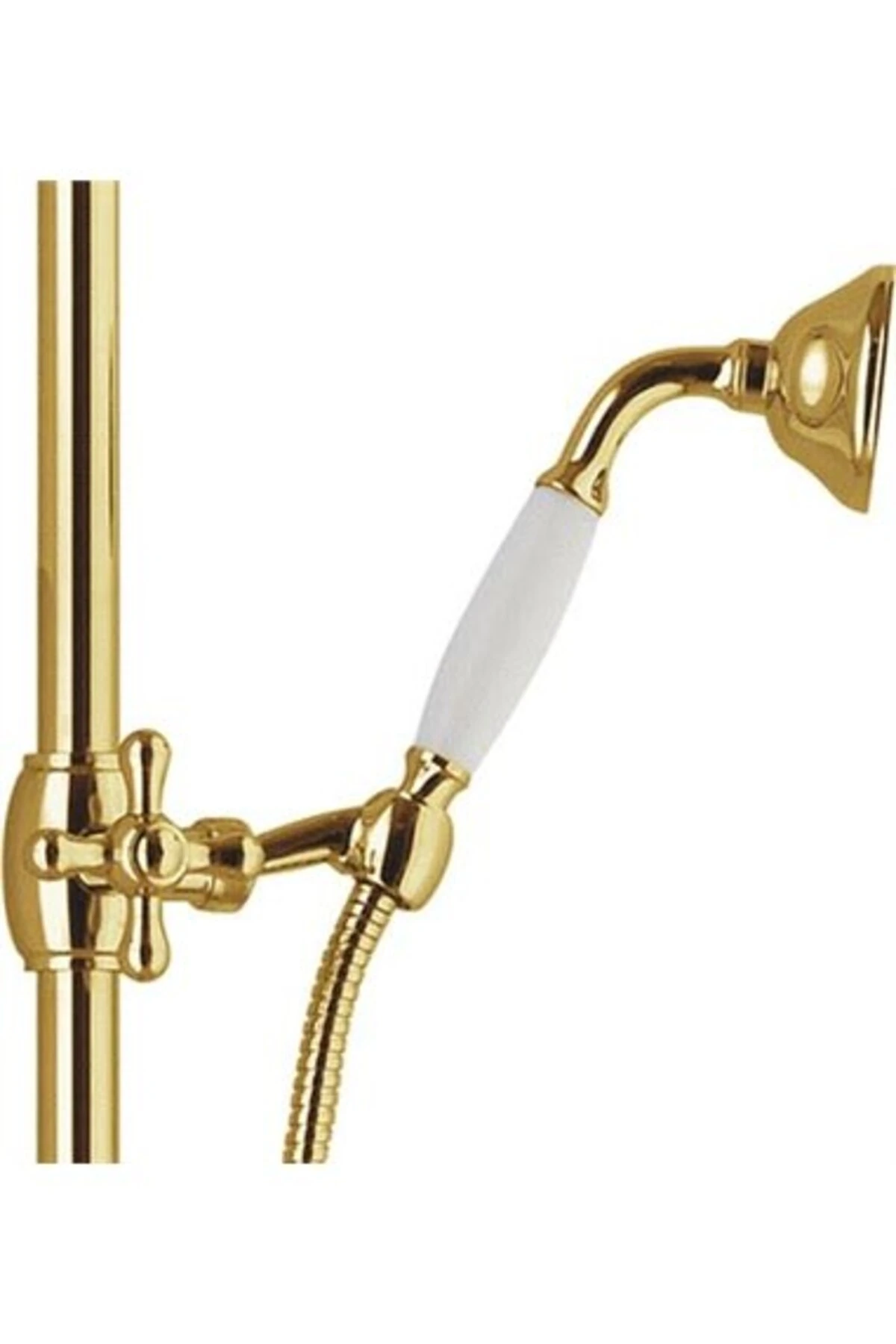 İtalyan Webert Karenina Banyo Bataryası Altın Swarovsky Taşli Duş Kolonu Ve El Duşu Seti
