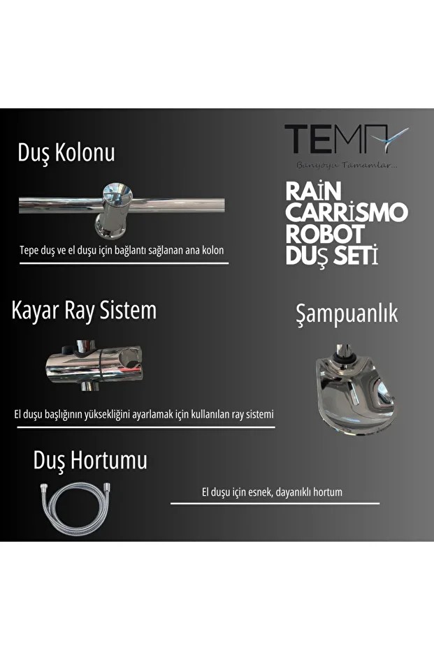 RAİN CARRISMO Robot Duş Seti