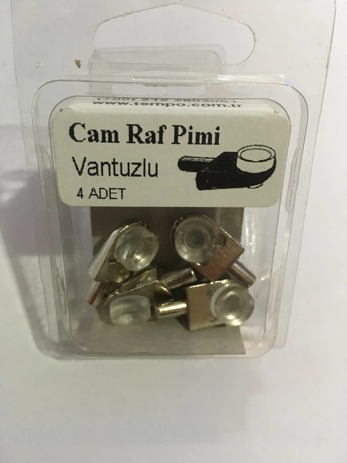Cam Raf Pimi Vantuslu Krom 4 Adet