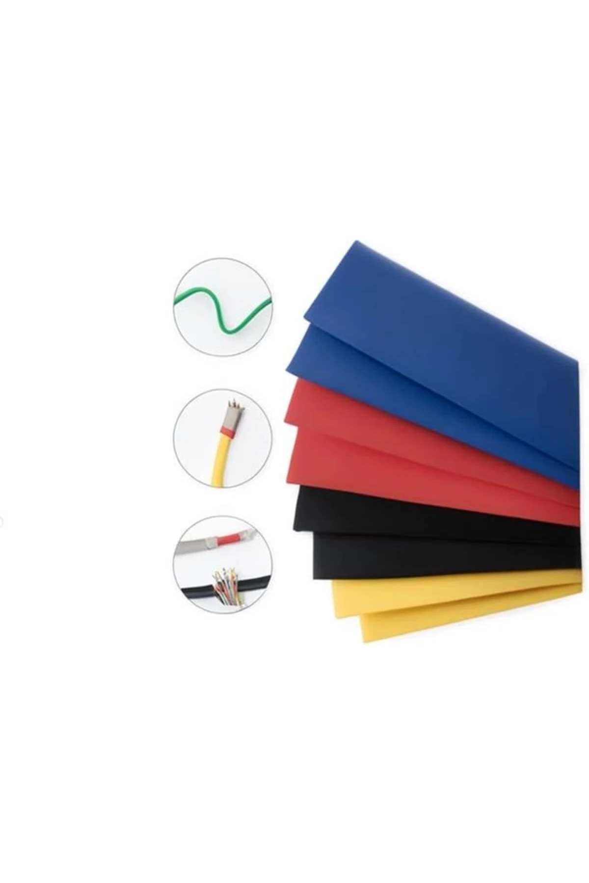 Isı ile Daralan Makaron 560 Parça Karışık Renk 2:1 Daralma Oranı Elektriksel İzolasyon ve