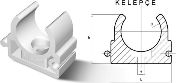 Pprc 25 mm Tekli Kelepçe