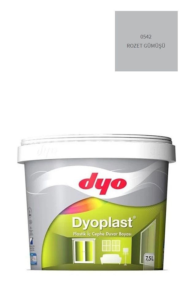 Plast Plastik Iç Cephe Duvar Boyası 0542 Rozet Gümüşü 7,5 Lt