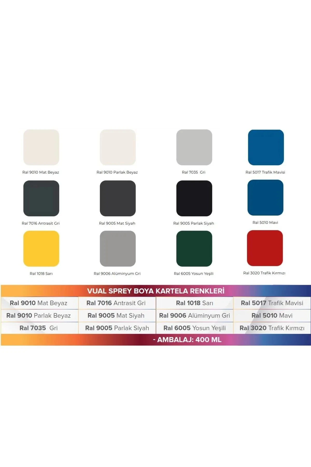 Vual Sprey-400 ml Yeşil 6005