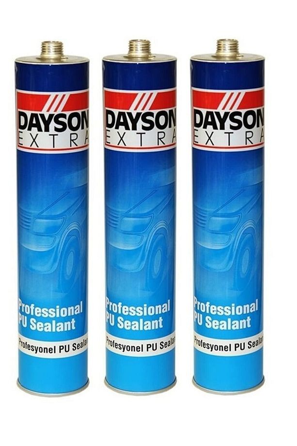 Extra Mastik Poliüretan Beyaz Silikon Pu 280 Ml Çelik Silikon Başlıklı Renk Beyaz 3 Adet