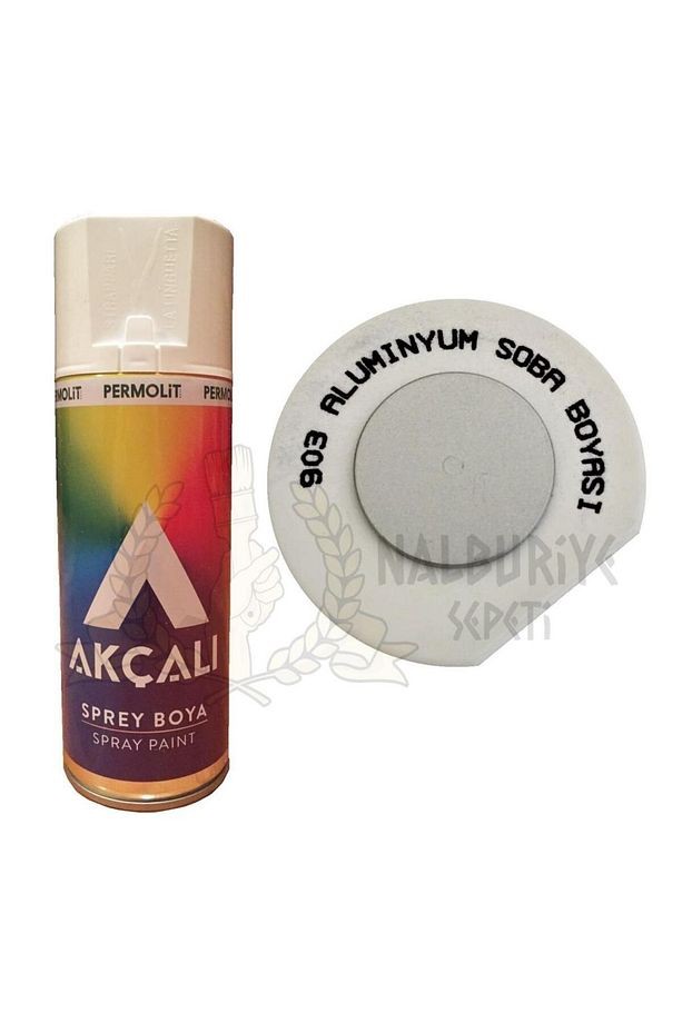 Akrilik Sprey Boya ALÜMİNYUM GRİ SOBA BOYASI 400 ml - 903
