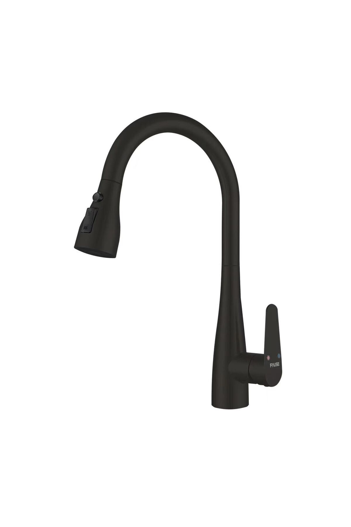 Spiralli Eviye Bataryası Pull Down 3 Fonksiyonlu Siyah KTE125-B