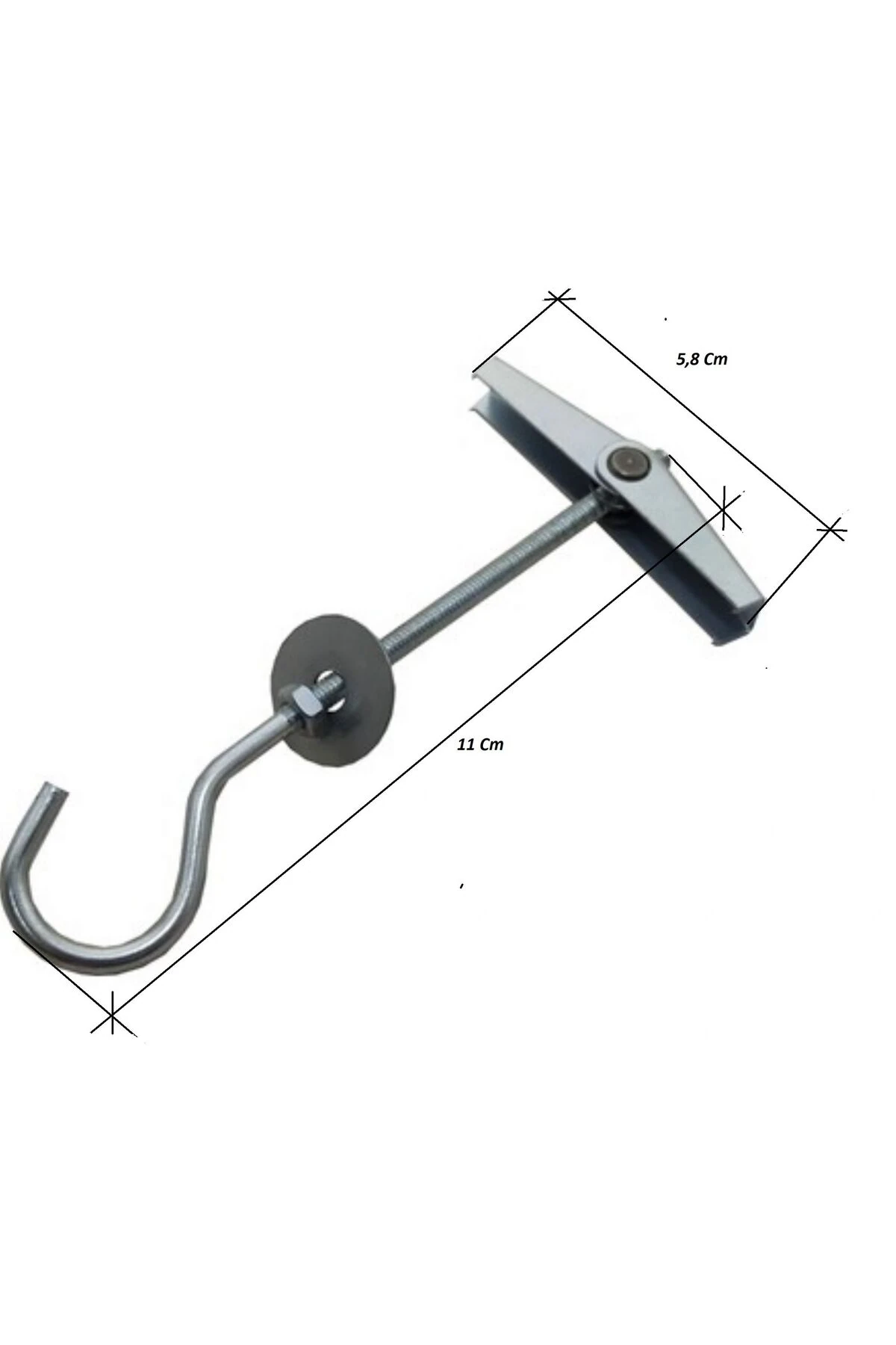 Kanatlı Paraşüt Tipi Alçıpan dübeli Kancalı 4x80 Mm 2 Adet