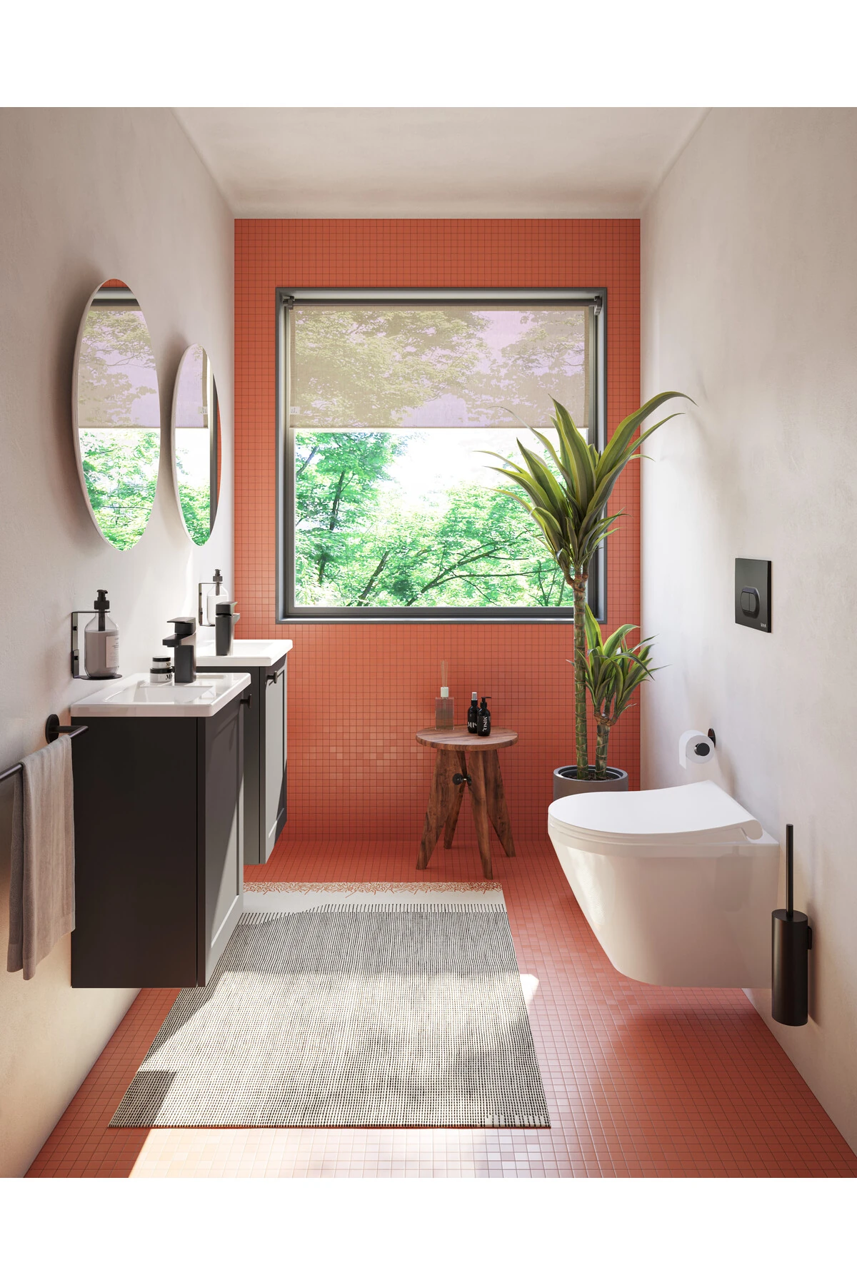 Artema Root Square A4273236 Lavabo Bataryası, Mat Siyah