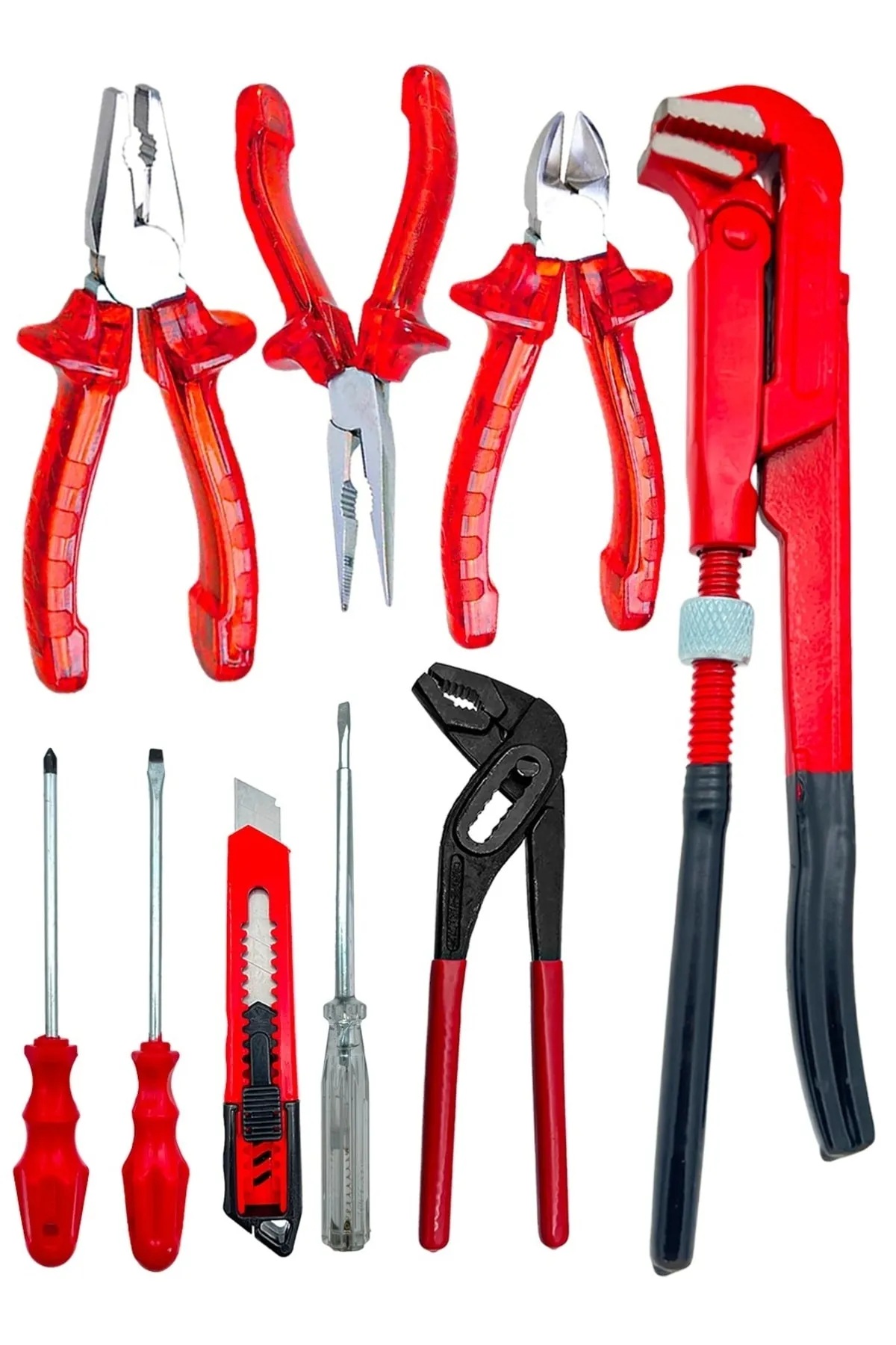 3 Lü Pense 3 Lü Tornavida Fort Papağan Pense Maşalı Boru Anahtarı