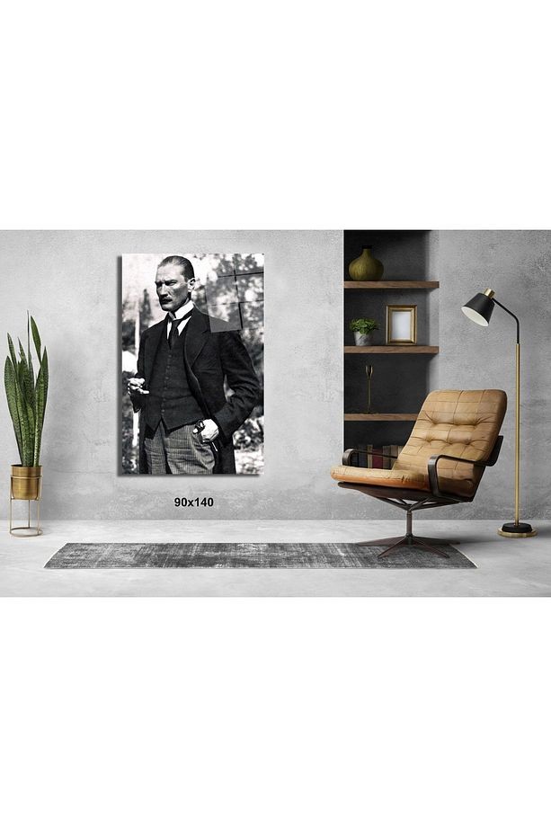 Atatürk'ün En Karizmatik Fotografı Atatürk Ve Türkiye Cam Tablo #PCT0541