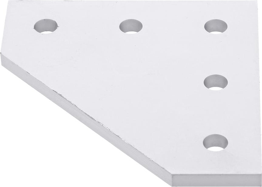 Machifit 5 Delikli Alüminyum Profil Köşe Braketi 90 Derece L Tipi Ortak Plaka Için Cnc V-Yuvası 2020 3030 Alumin - 20MM(Yurt Dışından)