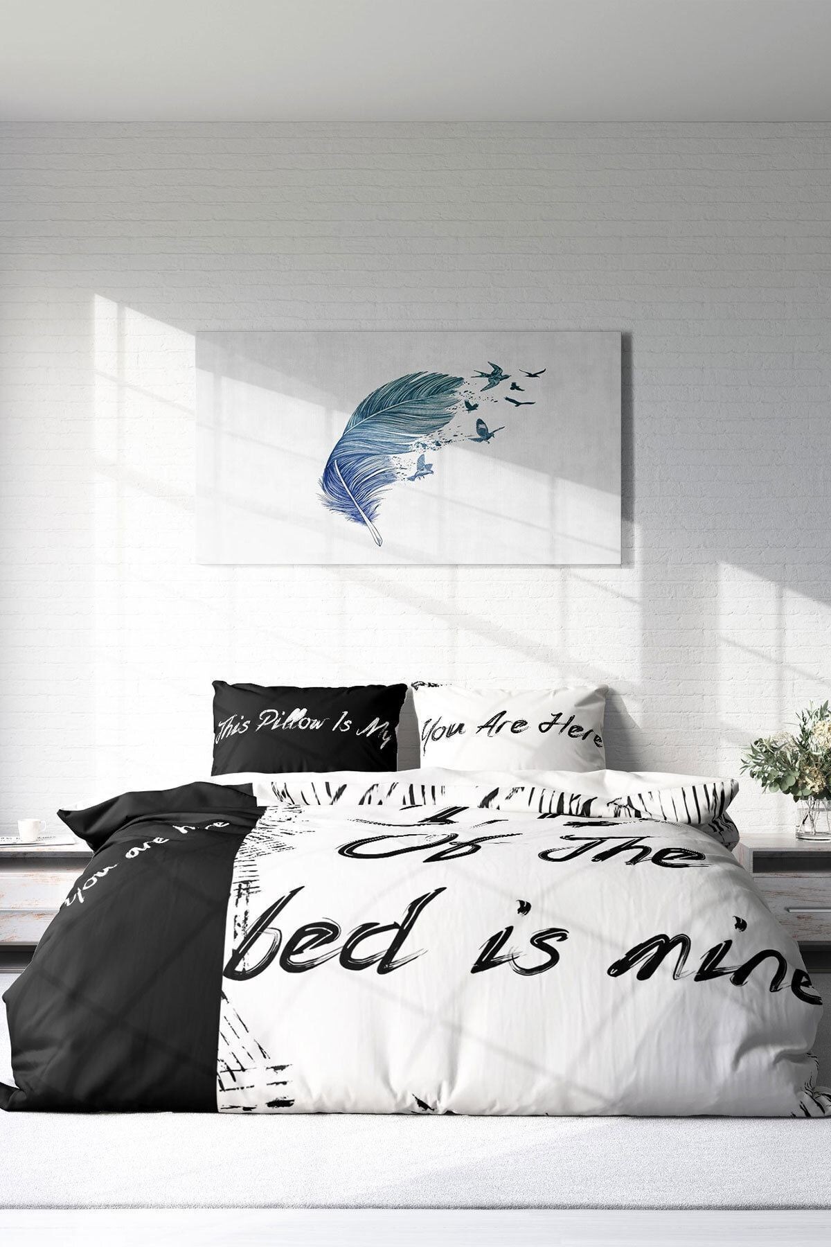 Nevresim Takımı %100 Doğal Pamuk Çift Kişilik 3d Digital My Bed