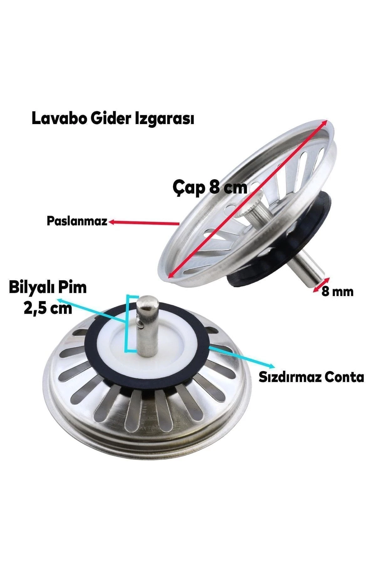 Lüks Çöpmak Körüklü Evye Lavabo Evye Sifonu Pis Su Gideri Borusu Plastik Geniş Kafa 30 -75 Cm