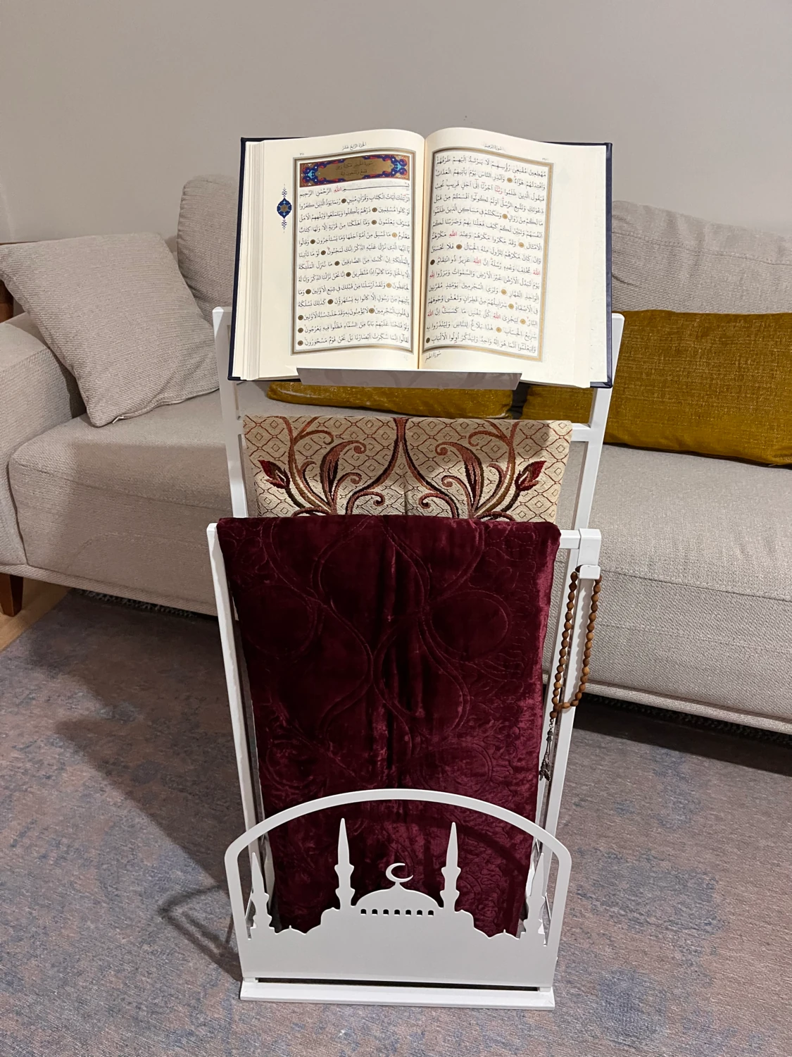 Safa Premium Rahleli Seccade Askısı ,islami Dekor