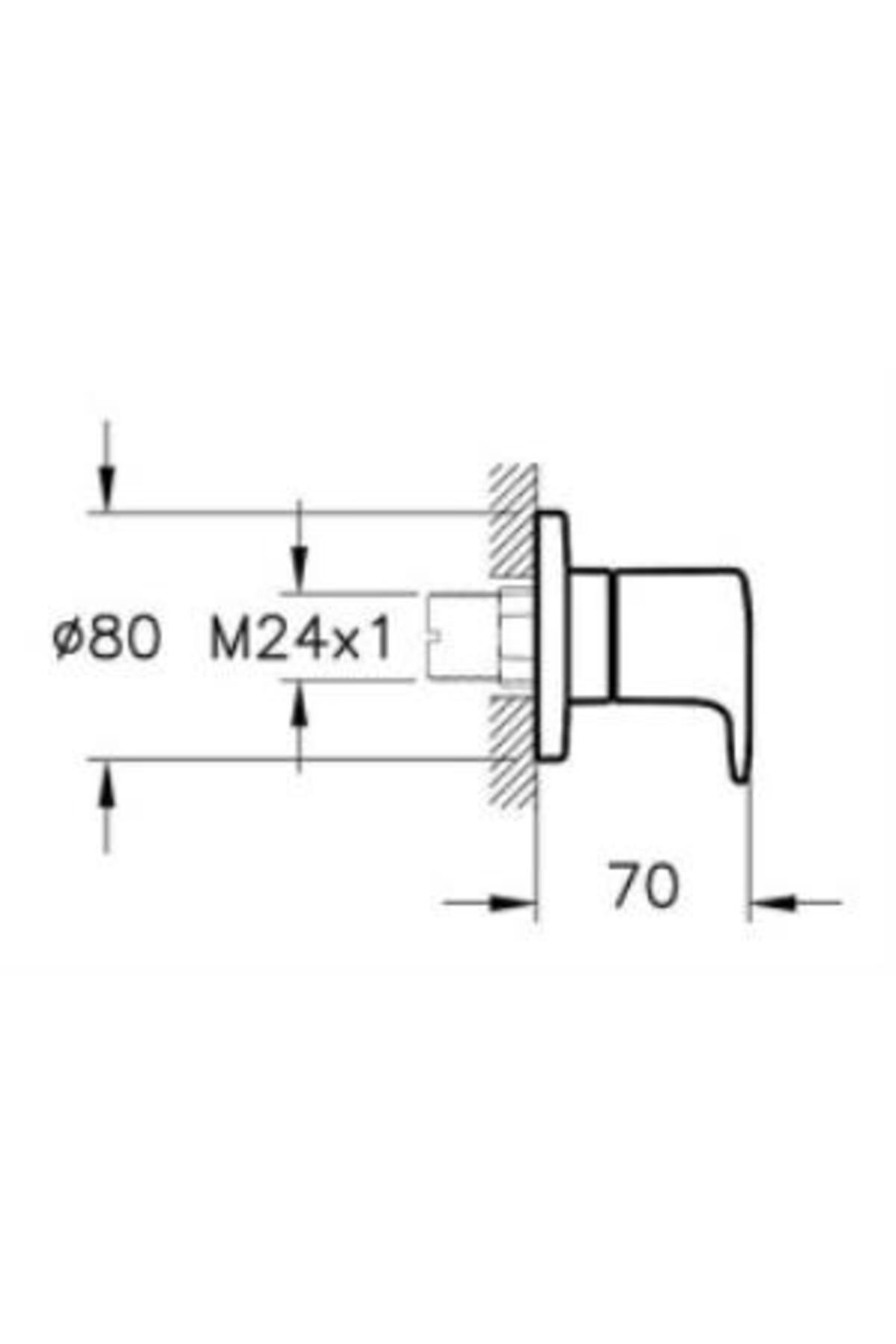 Root Square Temassız Çanak Lavabo Bataryası A47130 Elektrikli - Tek Su Girişli - Krom