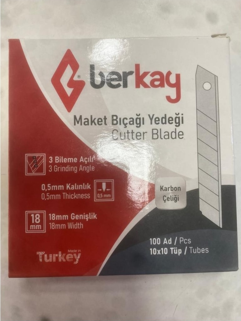 Yedek Falçata Ucu Falçata Bıçağı Maket Bıçağı Ucu - 100 Adet