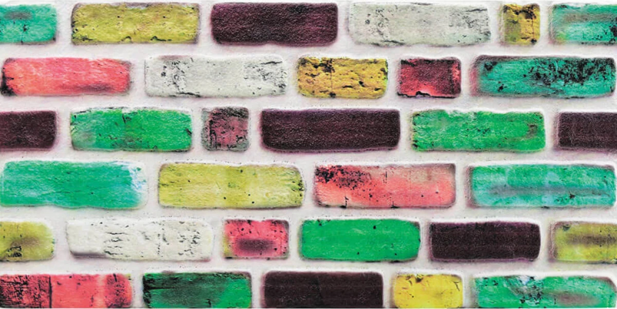 5 Adet (2,5m2) Tuğla Desenli 3 Boyutlu Renkli Strafor Köpük Duvar Kaplama Paneli (BR-521)