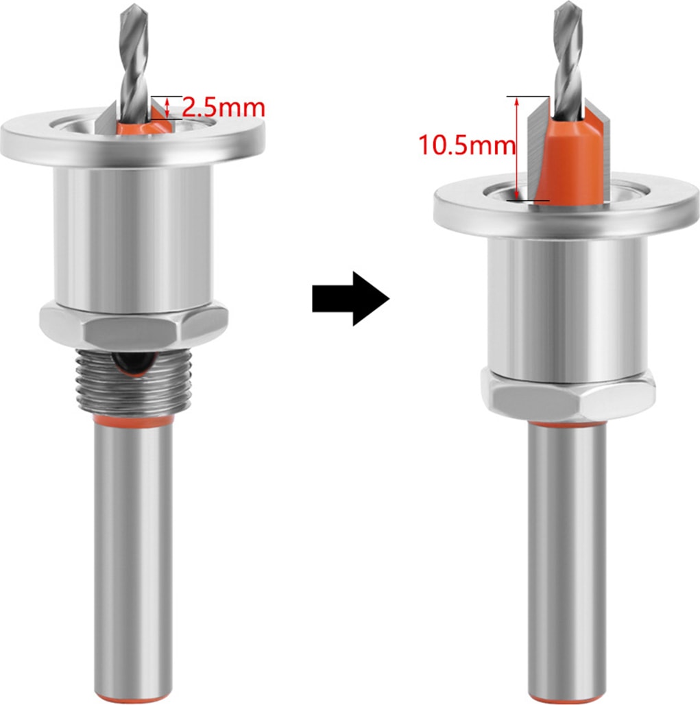 EİNHELL Adet 10 mm Hss Havşa Ağaç Işleme Yönlendirici Bit Seti Freze Kesici Vida Çıkarıcı Yıkım Ahşap Çekirdek Matkap Uçları (Yurt Dışından)