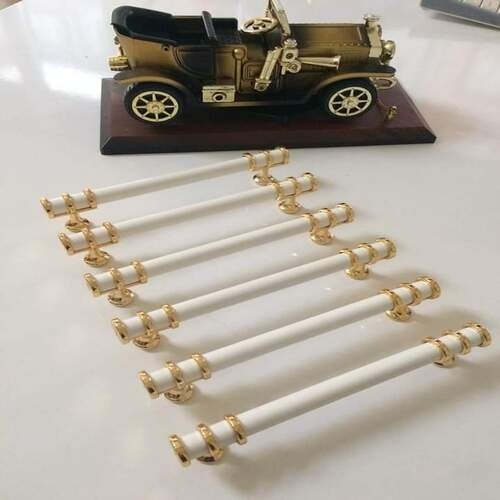 Sümbül Gold Beyaz Mobilya Dolap Çekmece Kulplar 224MM 12 Adet