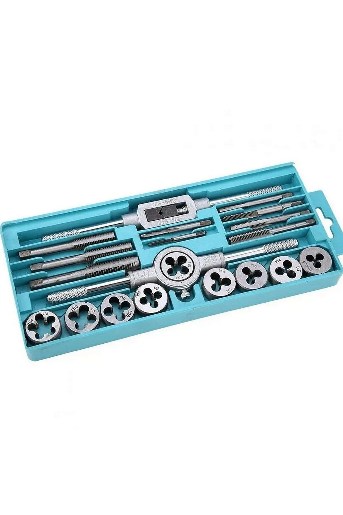 Kılavuz Pafta Takımı Metrik Seti 20 Parça Diş Ve Yiv Açma Kılavuz Seti Pafta Seti Klavuz Seti