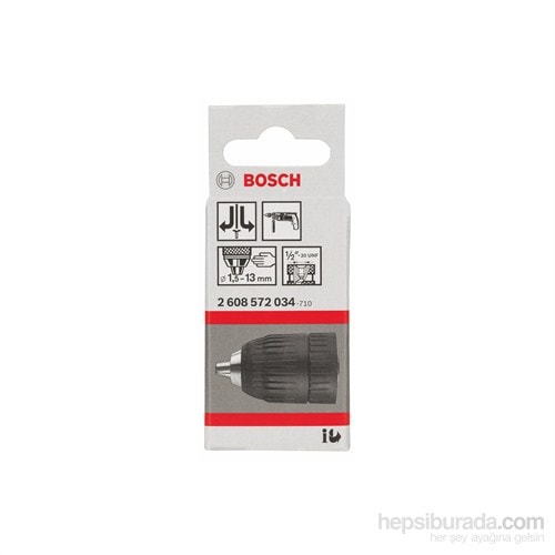 BOSCH - Anahtarsız Uç Takma Mandreni 13 Mm'Ye Kadar - 2 – 13 Mm, 1/2" - 20