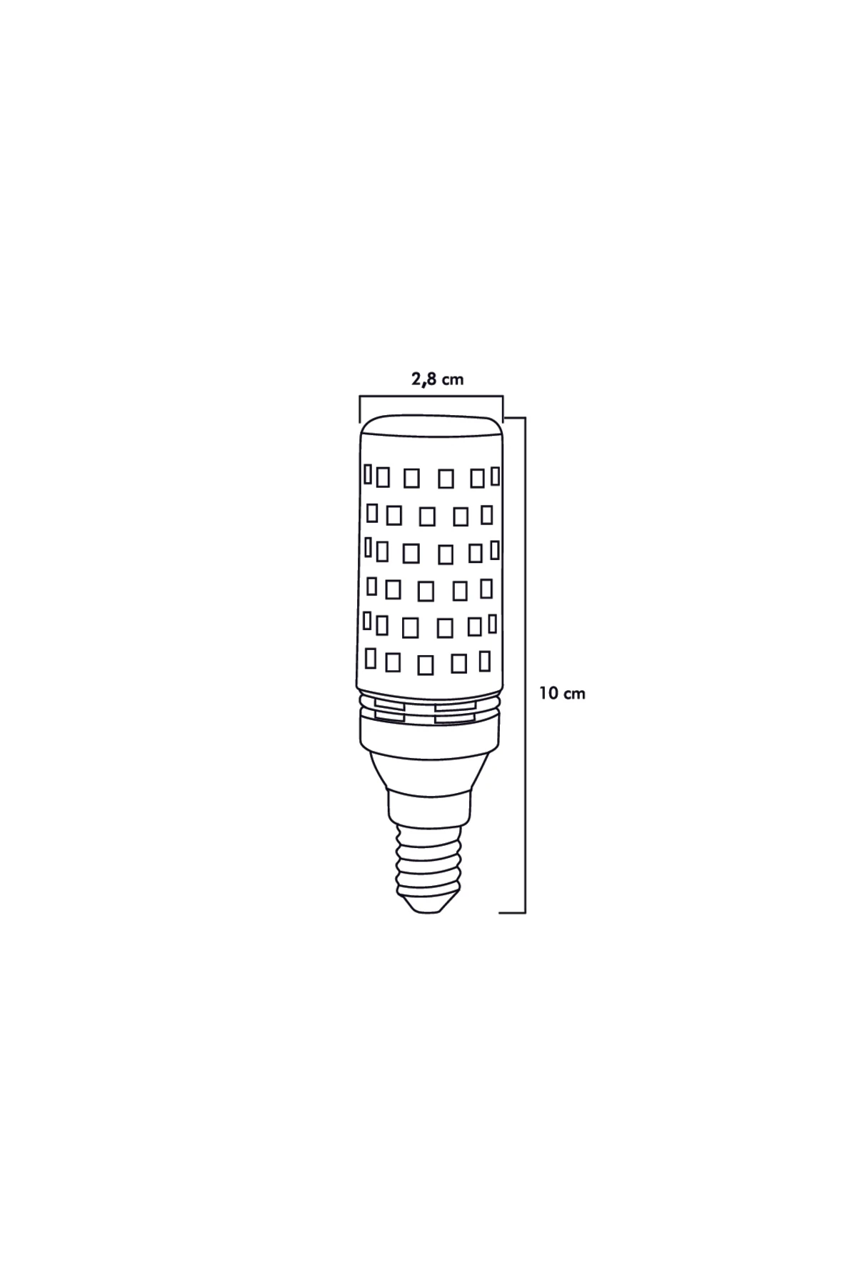 Mısır Şeffaf 10W Üç Renkli E14 LED Ampul ERD-306
