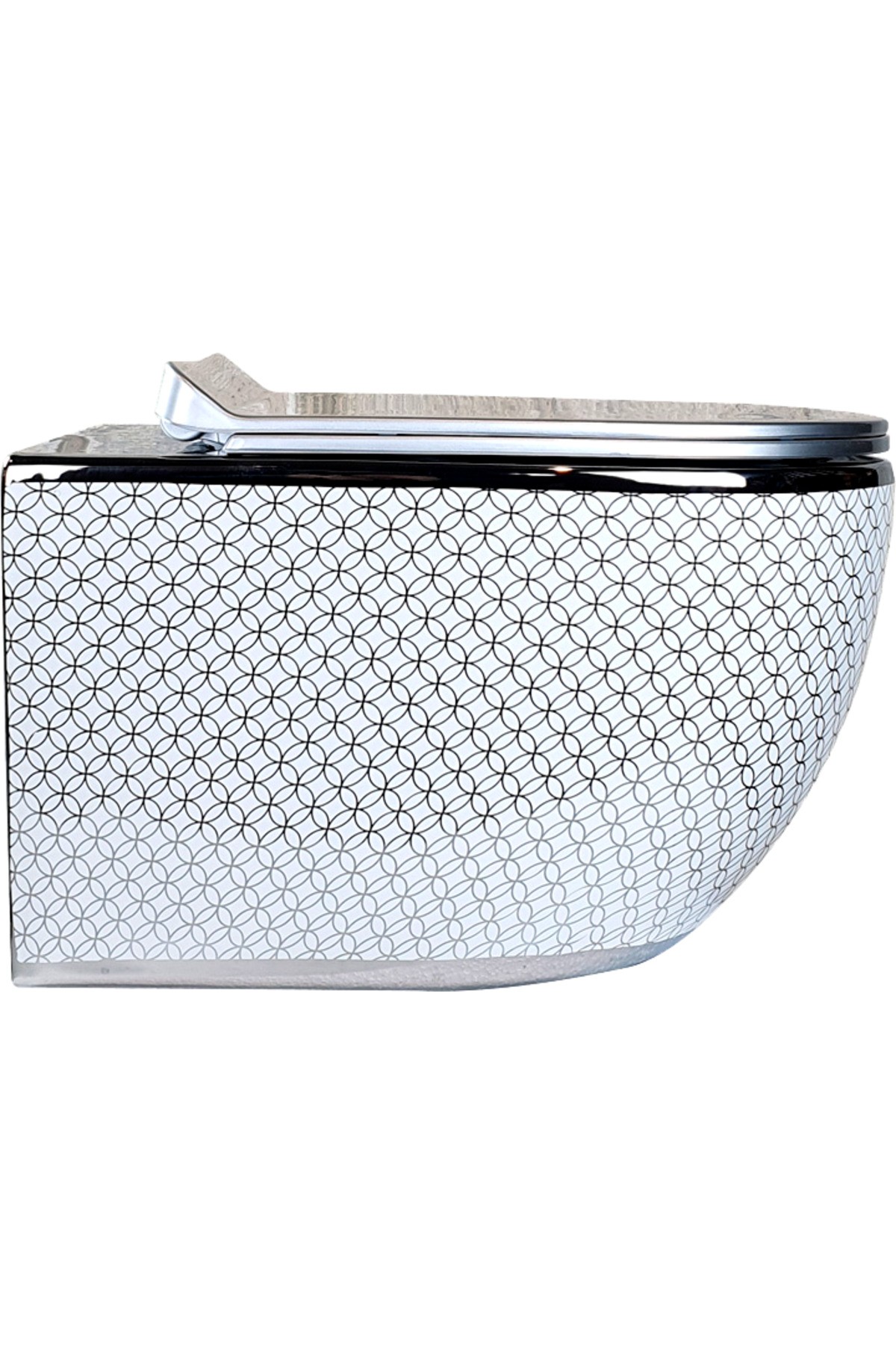 Pure Cırcular Gümüs Beyaz Kanalsız Asma Klozet Wh-750n+soft Kapak