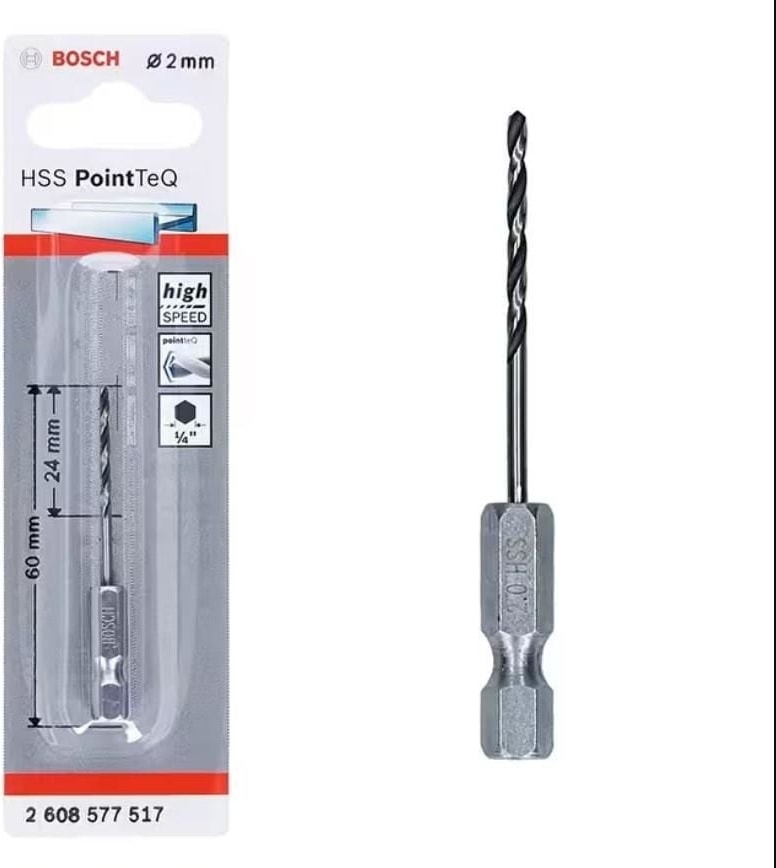 Pointteq Altıgen Şaftlı Hss Matkap Ucu 2 mm