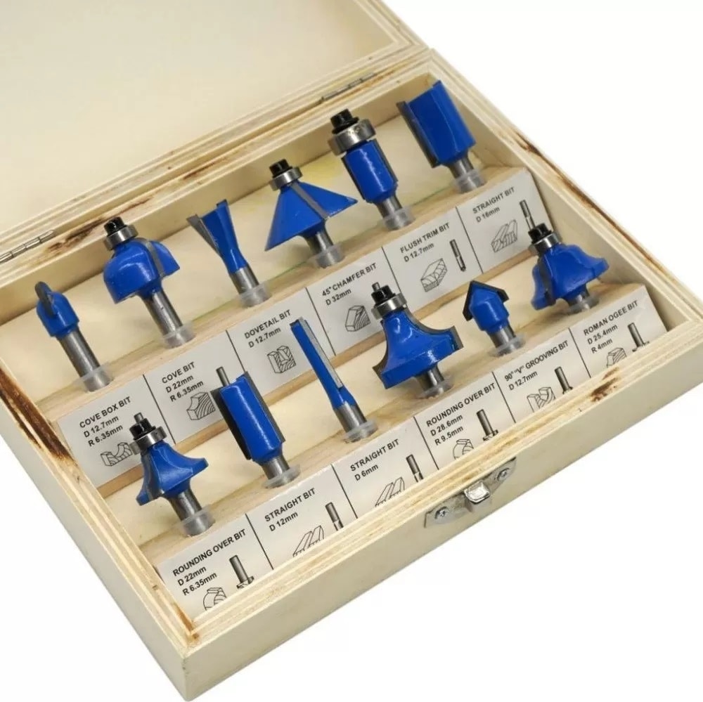 BOSCH TH03038 Freze Bıçağı Seti 6mm 12 Parça