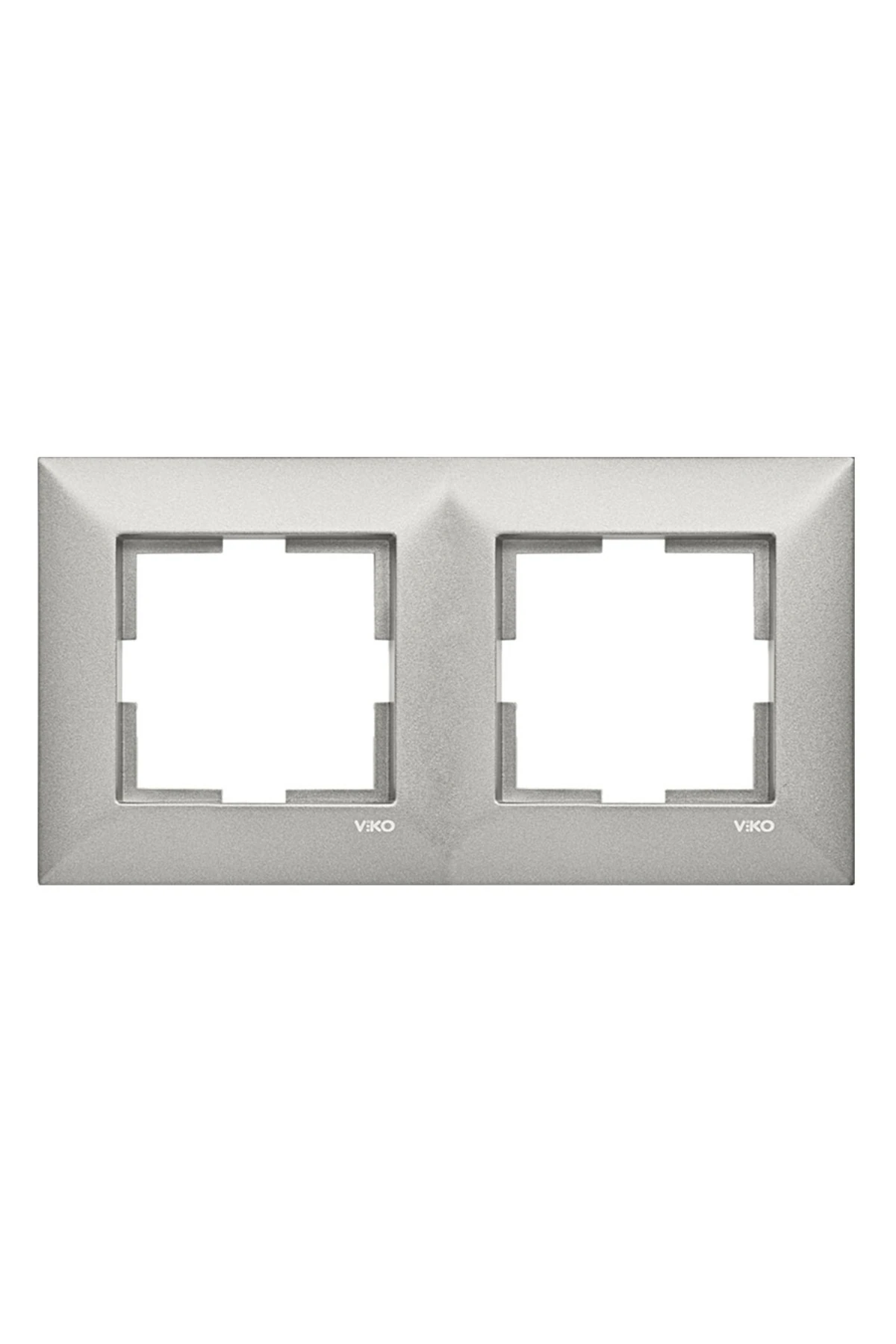 Viko 92190762 Trenda Metalik Beyaz Ikili Çerçeve