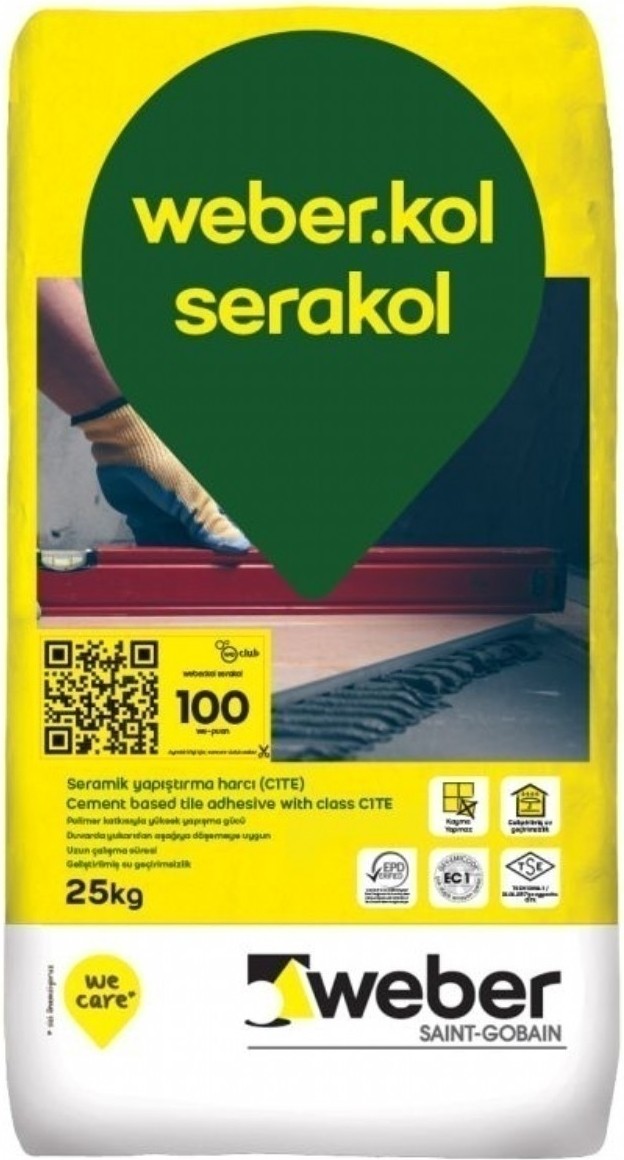 Kol Serakol Gri 25 Kg