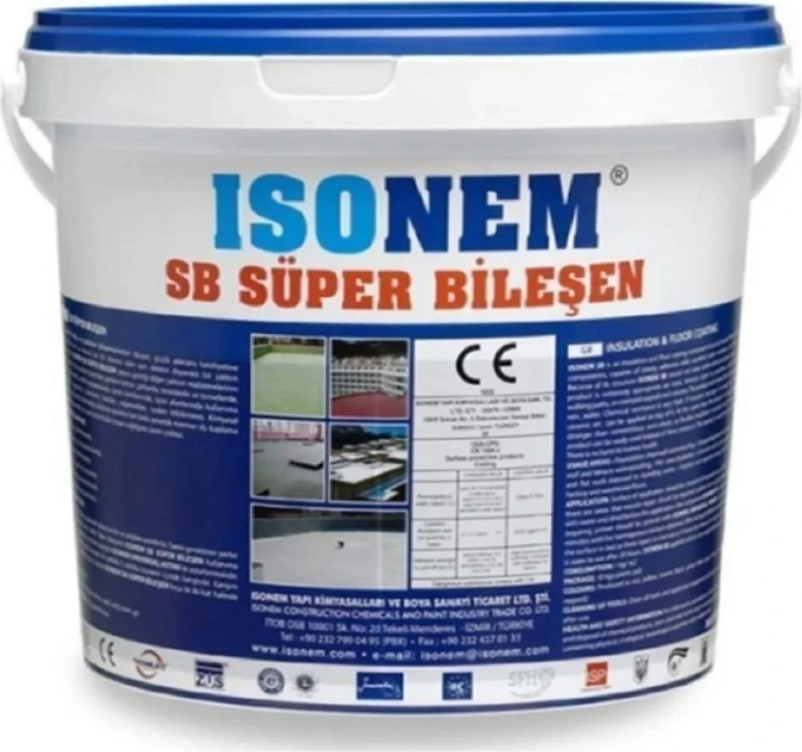 Isonem Sb Süper Bileşen Su Yalıtım Boyası 18 kg Yeşil
