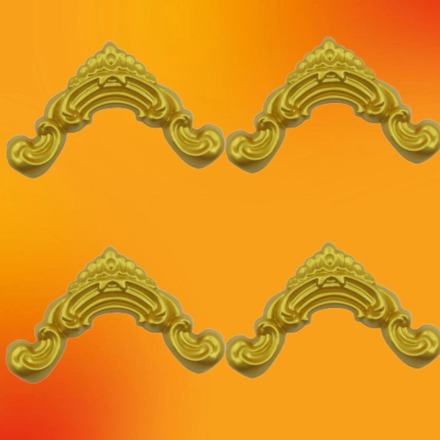 Köşe Motif 2,5 cm 4 Adet