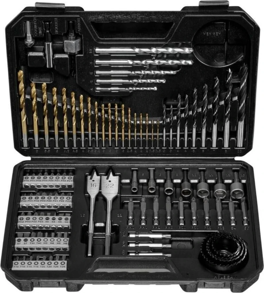 Professional Gsb 185-LI 2 x 2.0AH Çift Akülü Darbeli Matkap - 06019K3100 +  V-Line Matkap & Vidalama Karışık Aksesuar Seti 103 Parça - 2607017367