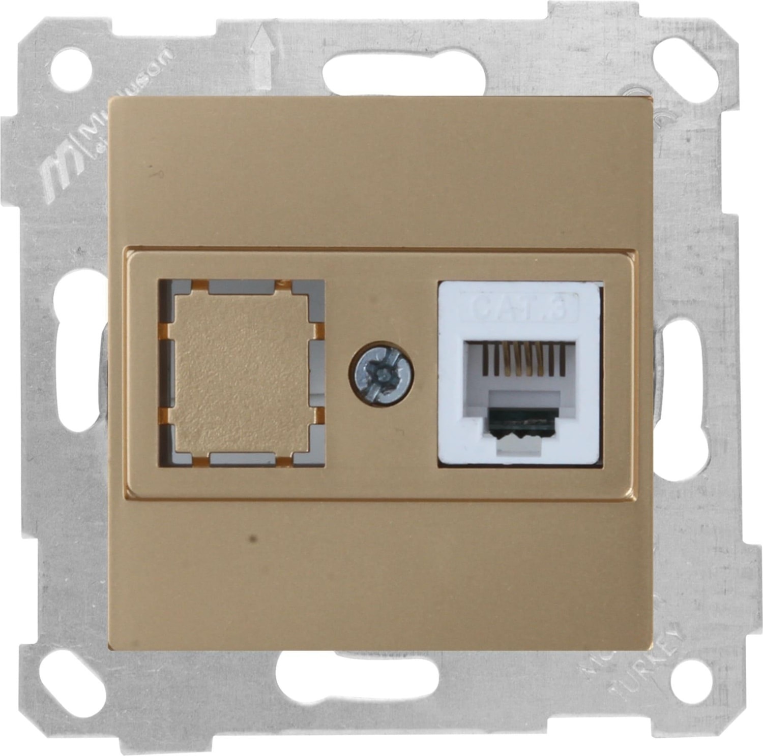 Rita A.altın Mek+Tuş 1RJ12 Telefon Prizi