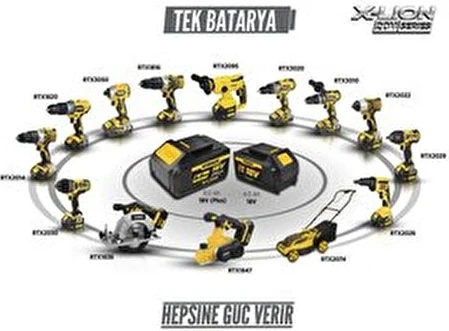 X-Lion Akü Yedek Batarya 4.0 Ah 18V Termal Koruma ve Led Gösterge Özellikli