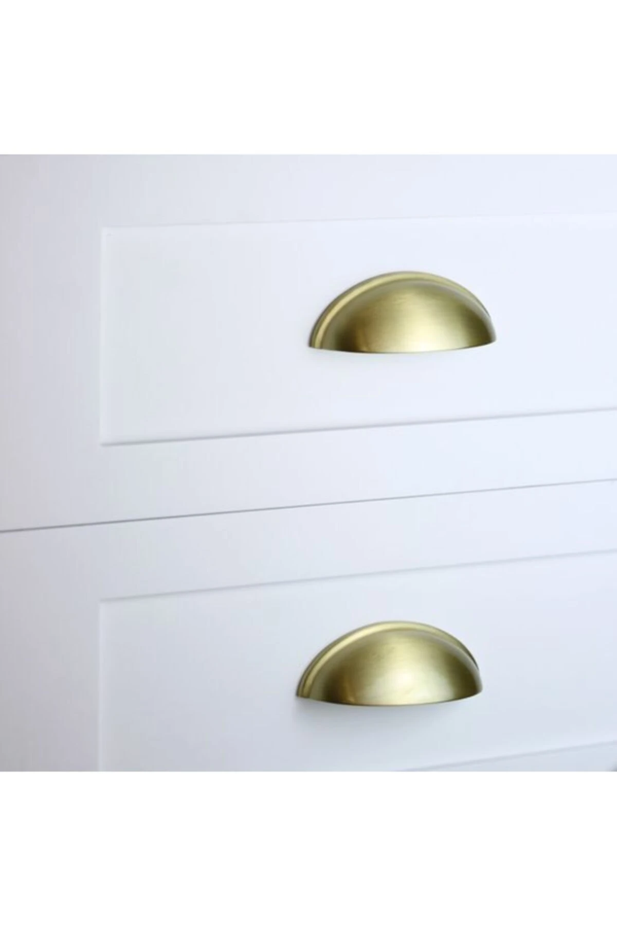 Luxuryxarch Emma Mat Gold - Altın - Sarı Çanak Kulp 128 Mm