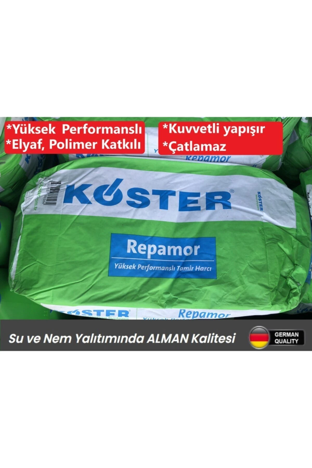 Repamor Elyaf Polimer Katkılı Tamir Harcı 25kg